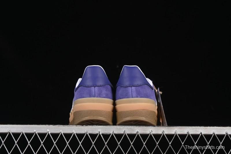 Adidas Originals Gazelle Bold IE0419 Low-Top Sneakers with Thick Sole for Casual Wear, Slip-Resistant and Durable