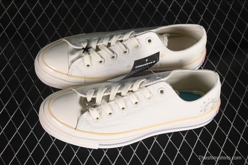 Converse Chuck 1970s Low Top Casual Sneakers with Moon Embroidery - A15750C