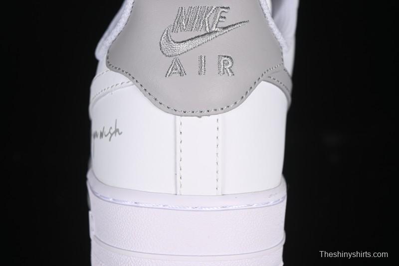 Nike Air Force 1 '07 Low Custom Official Hot Style 2D Theme White Gray Spray Paint Casual Sneakers - CW2288-111