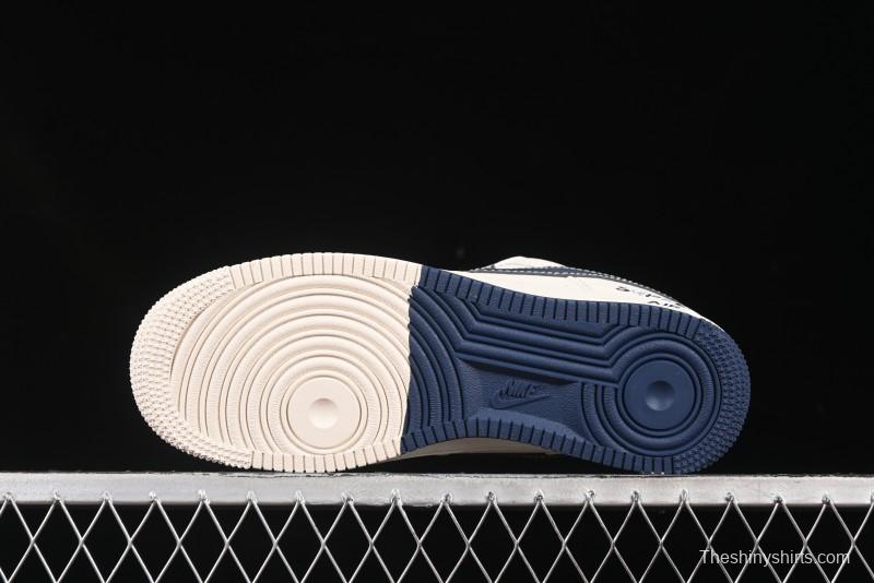 Nike Air Force 1 '07 Low Supreme Collaboration Dual-Tone Blue Label Casual Sneakers - XS1958-565