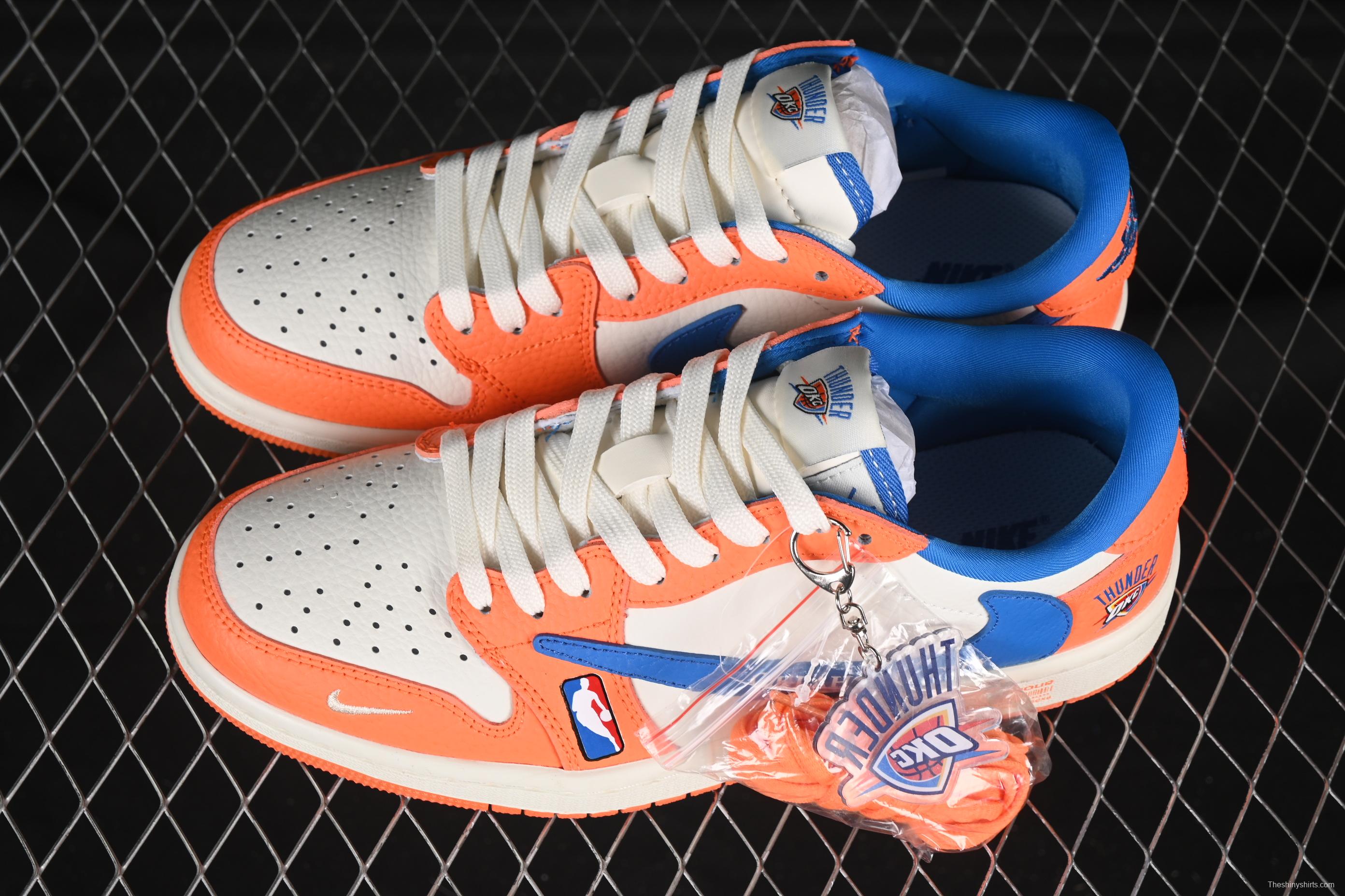 Nike Travis Scott x Fragment Design x Air Jordan 1 Low OG SP AJ1 Collaboration Casual Sneakers - SC9207-032