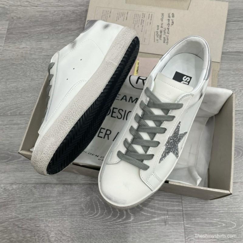 2025 Men GGDB White Grey Leather Sneakers SUPER STAR