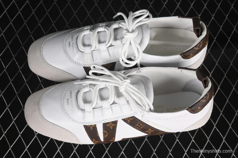 Louis Vuitton Sneakerina Round-Toe Lace-Up Ballet Style Flat Training Shoes - N.F6