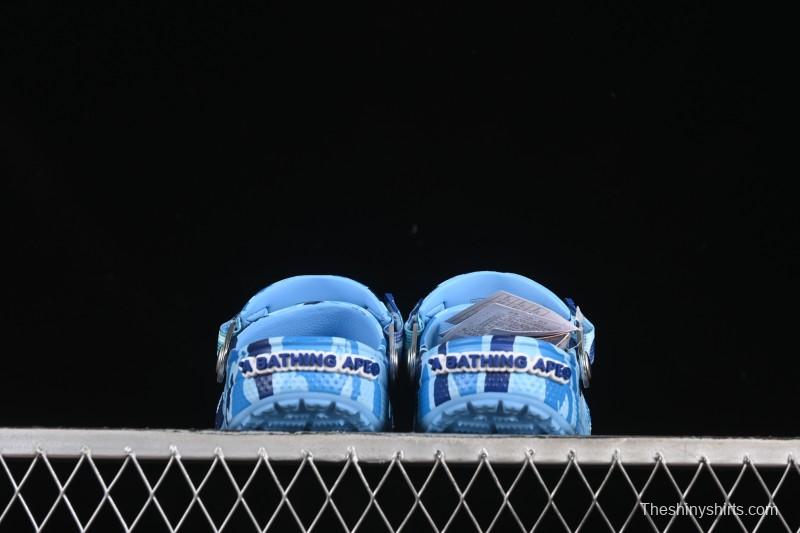 Bape x Crocs Classic Clog Camouflage Print Comfortable Versatile Clogs - B.D4