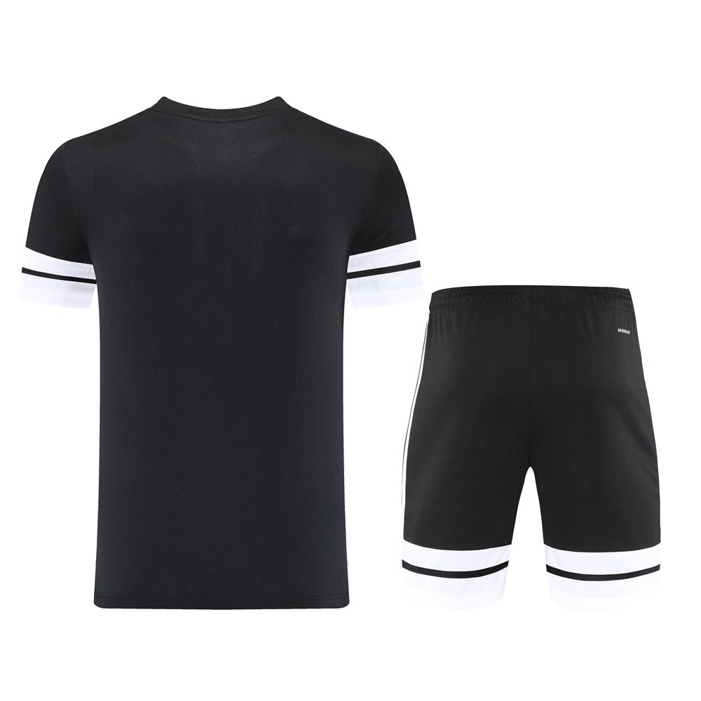 2025 Adidas Black Short Sleeve Jersey+Shorts