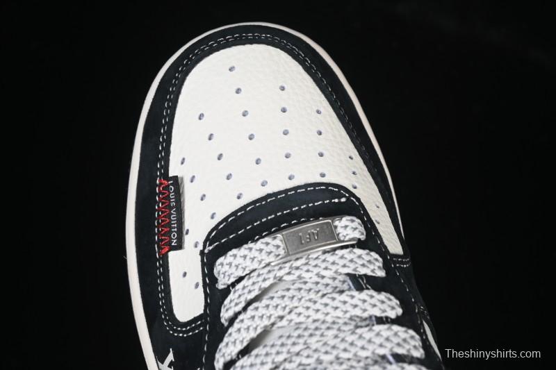 Nike Air Force 1 '07 Low LV Collaboration Stitched Label Print Casual Sneakers - CX5050-Y10