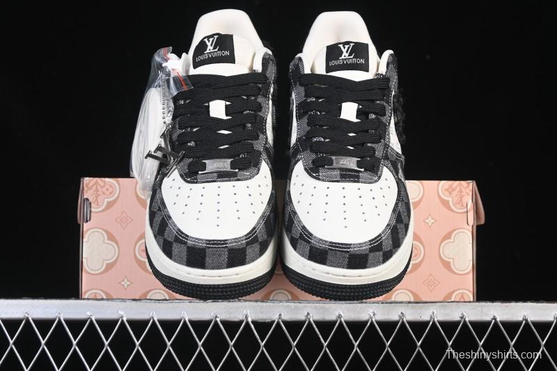 Nike Air Force 1 '07 Low LV Collaboration White Black Casual Sneakers - YF9511-817