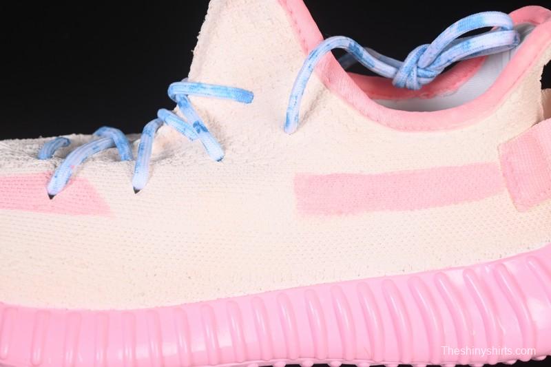 Adidas Yeezy 350 Boost V2 Running Shoes with Pink Watermelon Design - CP9366