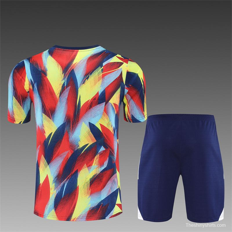 25/26 Arsenal Yellow Red Camouflage Short Sleeve Jersey+Shorts With XS