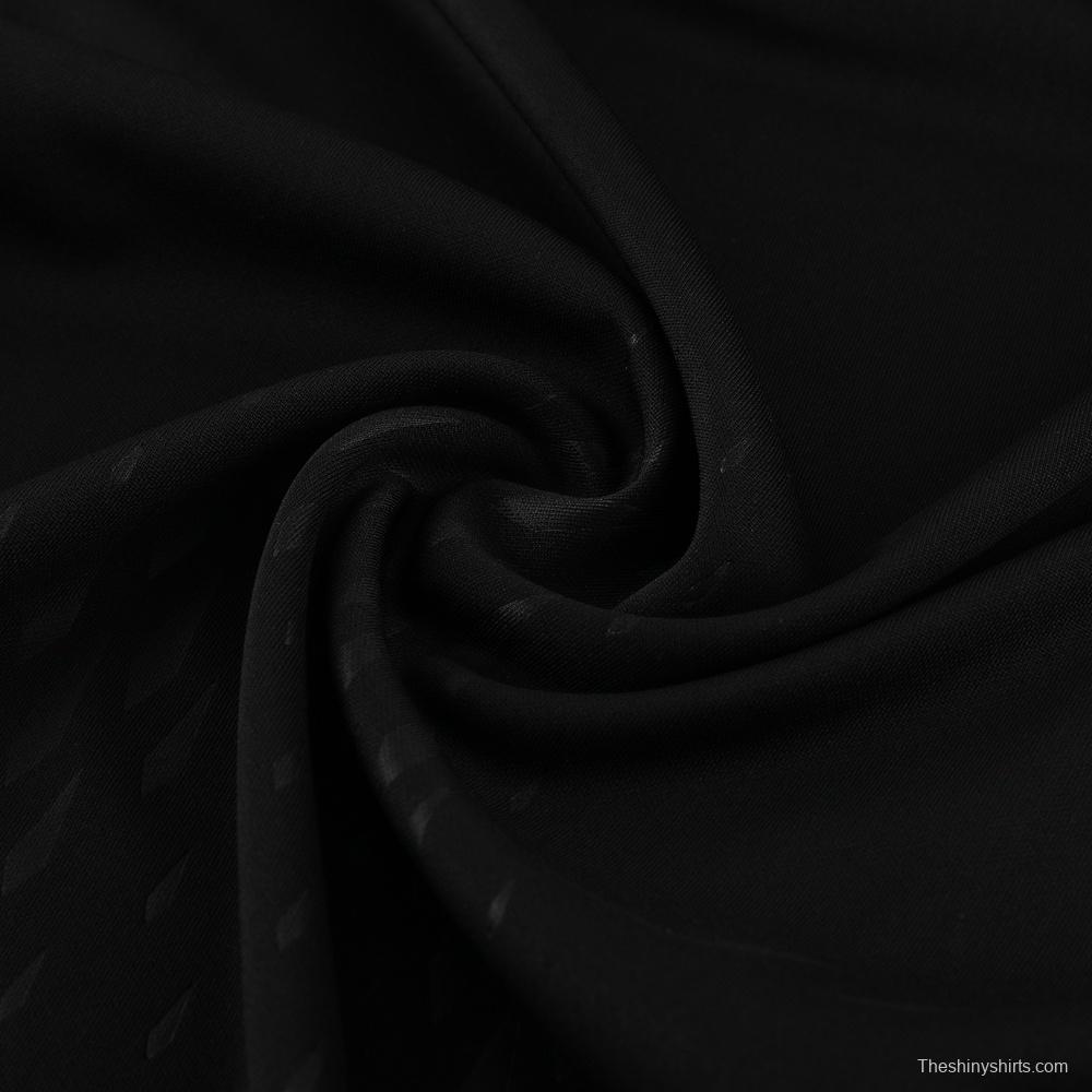 25/26 Manchester United Black Half Zipper Jacket+Long Pants