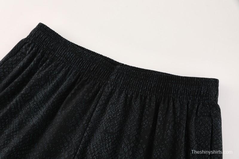 25/26 Barcelona Black S-3XL Half Zipper Jacket+Long Pants