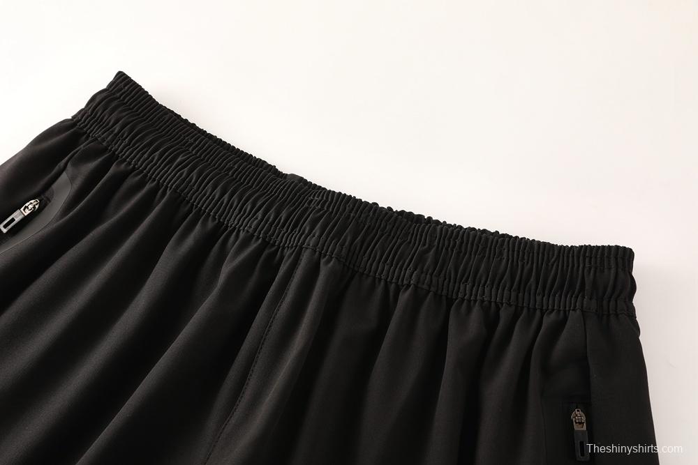 2025 Adidas Black Half Zipper Jacket+Long Pants S-2XL