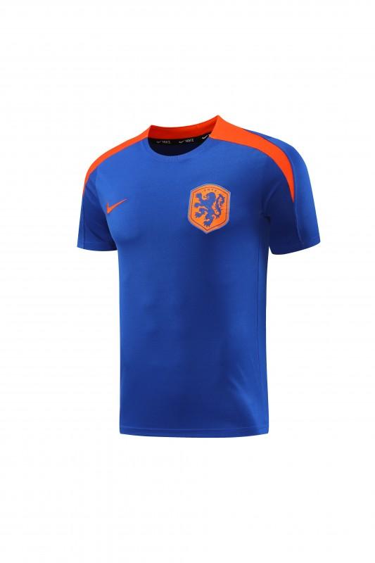 2025 Netherlands Blue Short Sleeve+Soccer Shorts