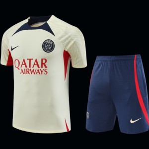 23-24 PSG Beige Short Sleeve+Shorts