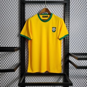 Retro 1970/1972 Brazil Home Jersey