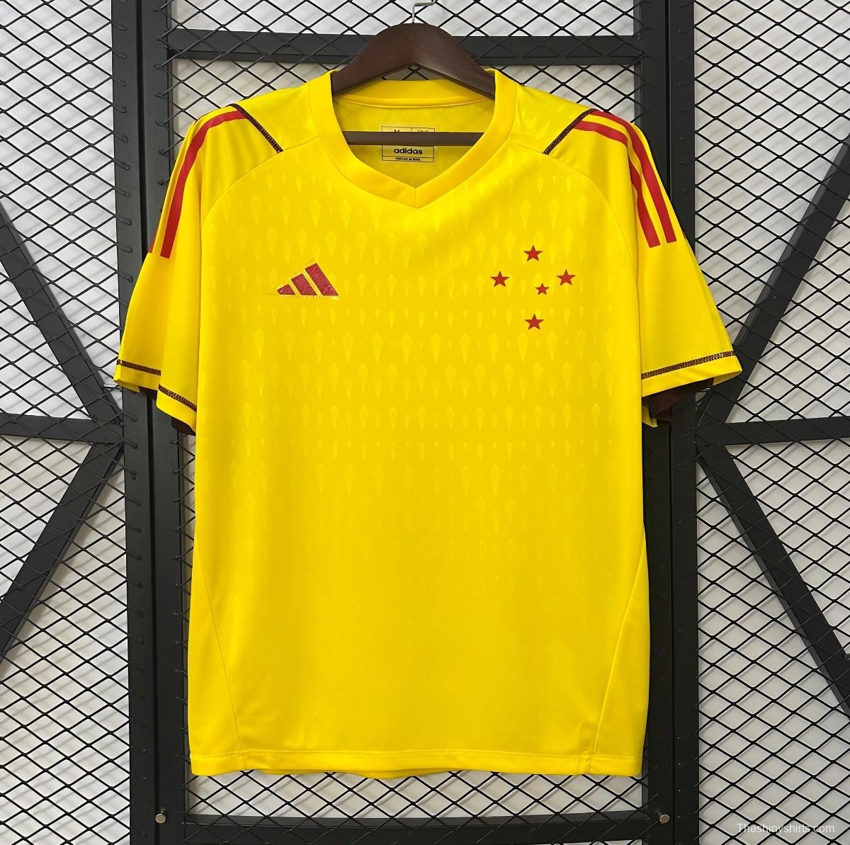 24/25 Cruzeiro Limited Edition Goalkeeper Yellow Jersey