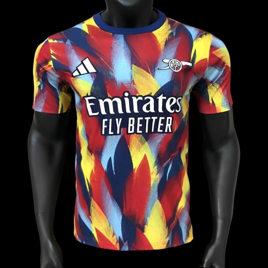 Player Version 25/26 Arsenal Multicolor with Abstract Brush Pattern Jersey