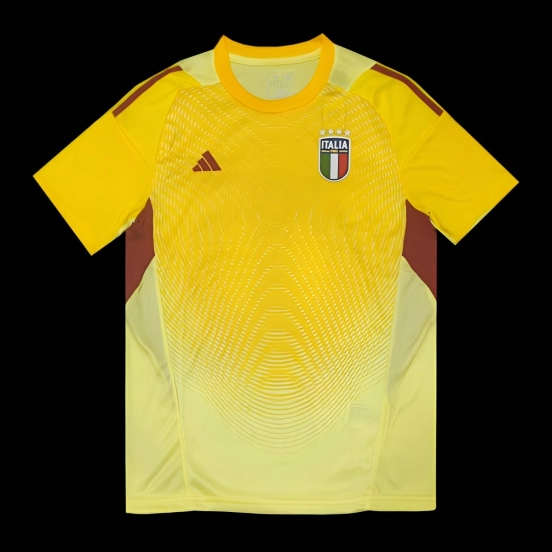 2025 Italy Yellow Goalkeeper Jersey